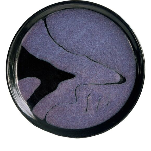 Other - Barry Doyle  Pottery Plate‎ New Zealand 10 IN Blue Violet Black Signed Back
